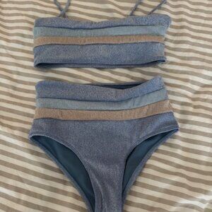 Elysiian Swim Shimmer Blue Set